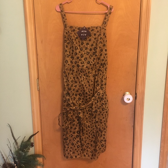 Ava & Viv Dresses & Skirts - New with tags Women’s Ava & Viv cheeta‎ dress